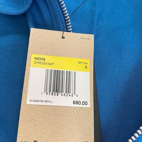 Nike Sportswear Overshirt 1/2 Half Zip Marina Blue DM5283-407 Mens size S New - Picture 9 of 9